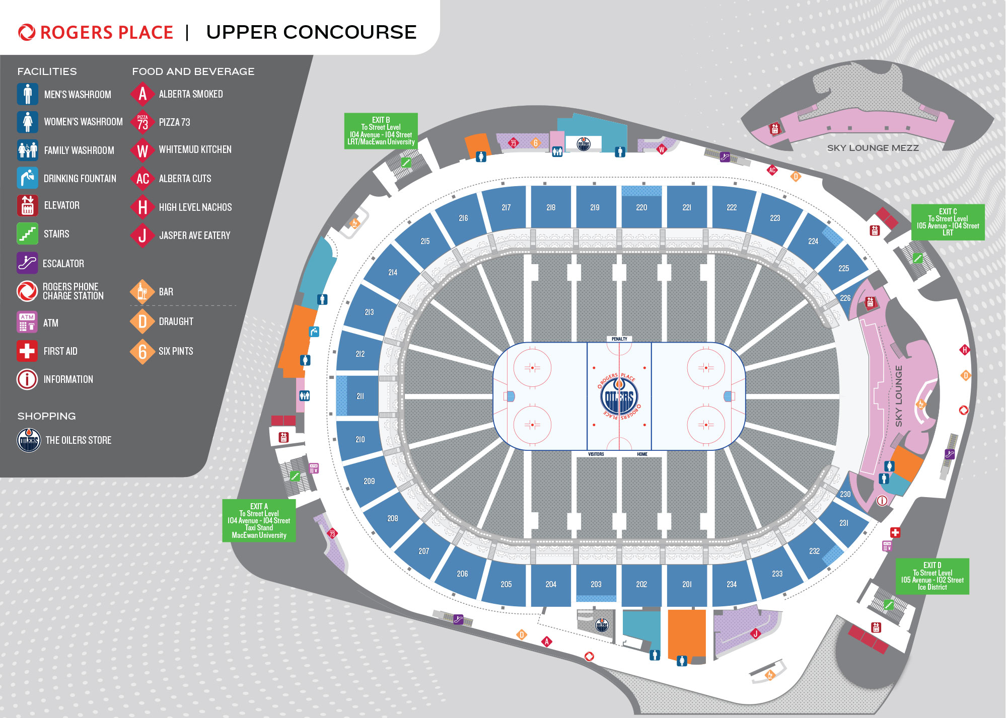 Concourse Maps Rogers Place
